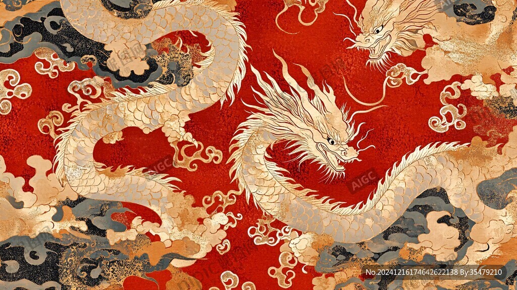 传统龙插画