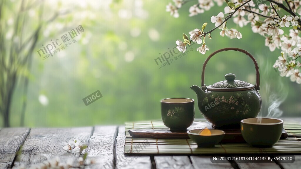 茶香茶韵茶壶茶杯