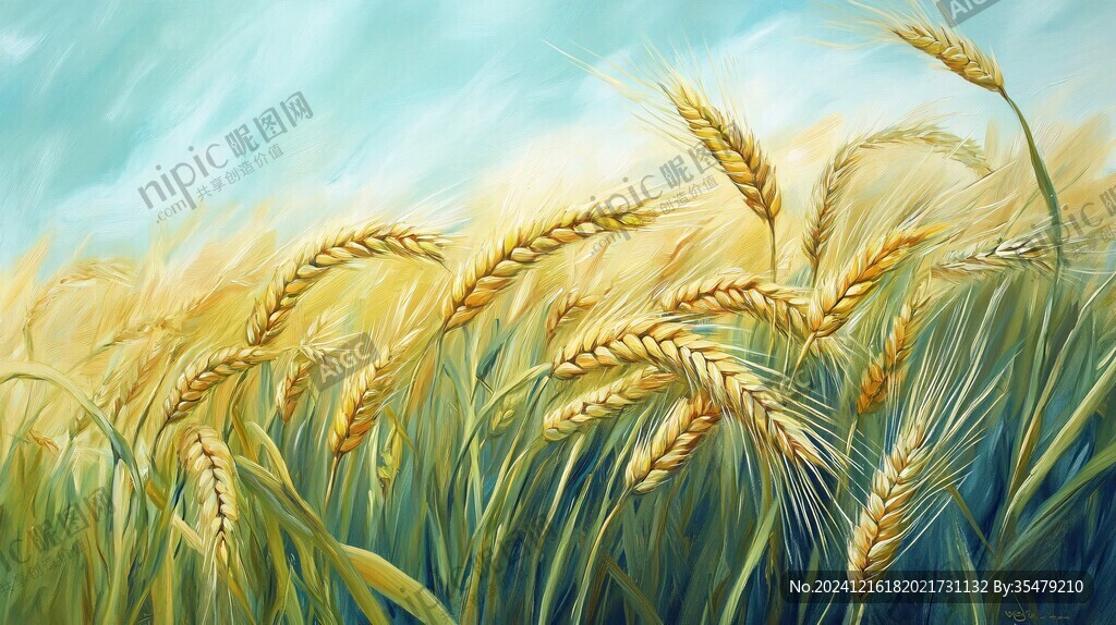 小麦产品插画
