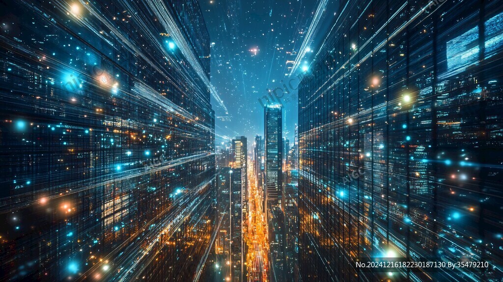 科技城市科技背景