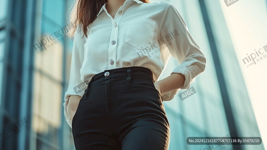 衬衫知性美女