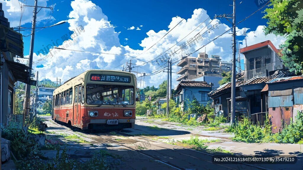 动漫场景插画