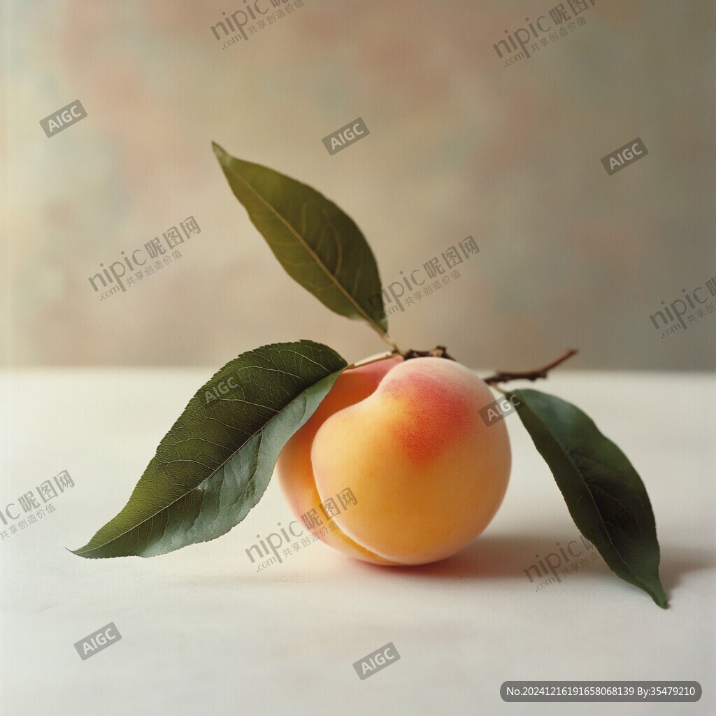 一枝鲜桃