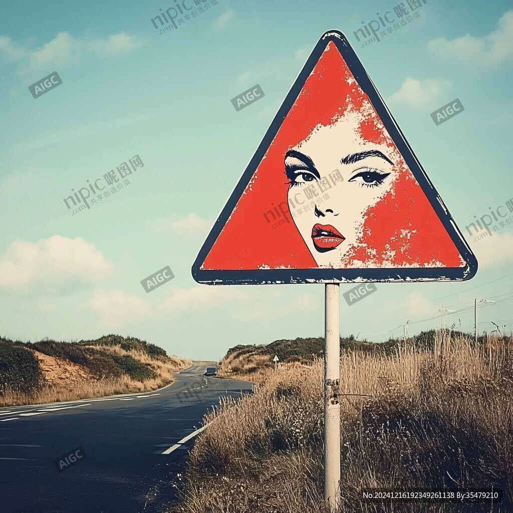 美容院路牌