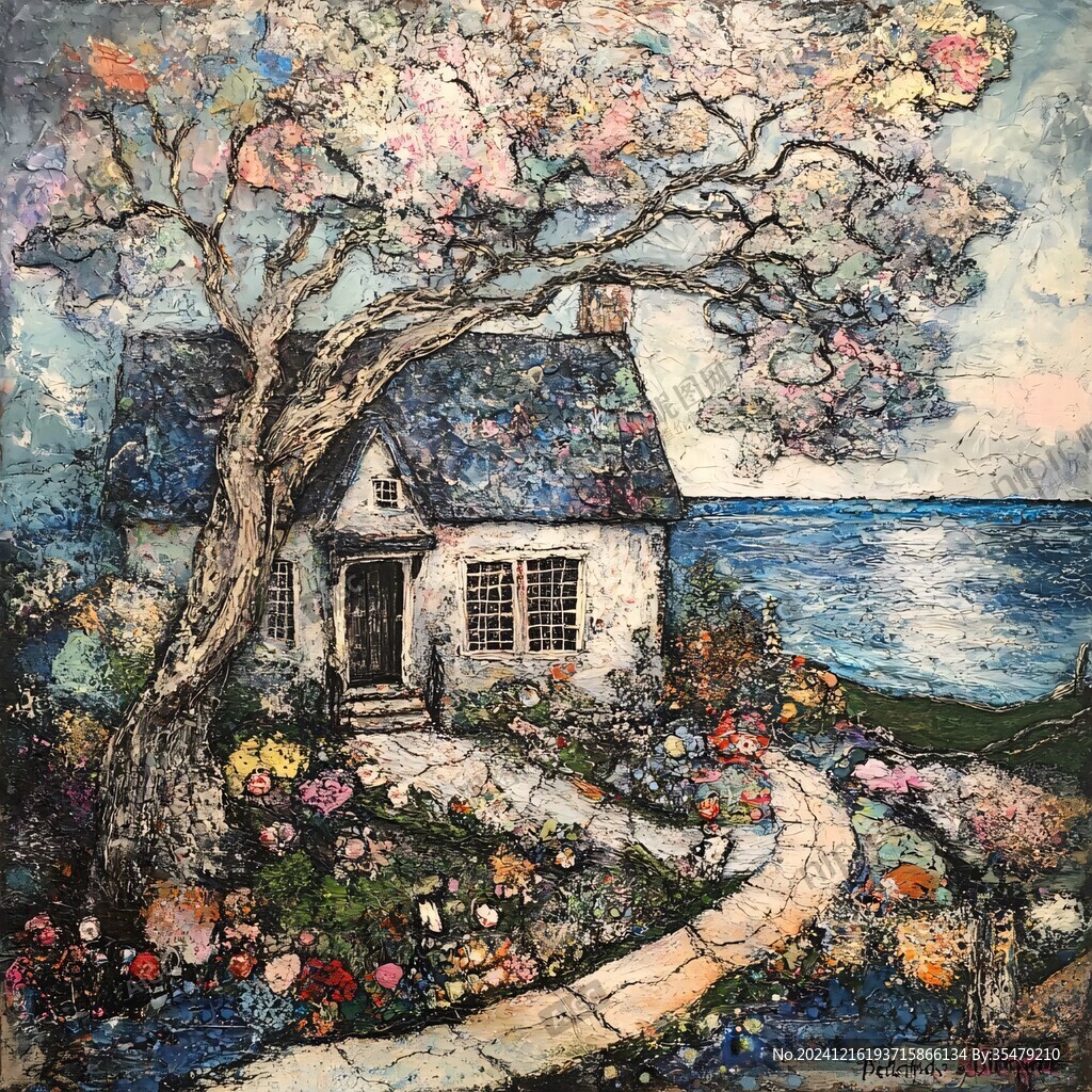 小屋装饰画