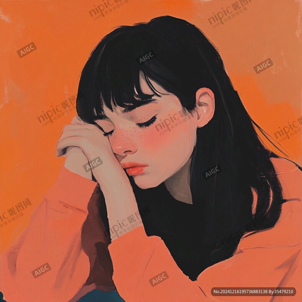 人物情绪插画