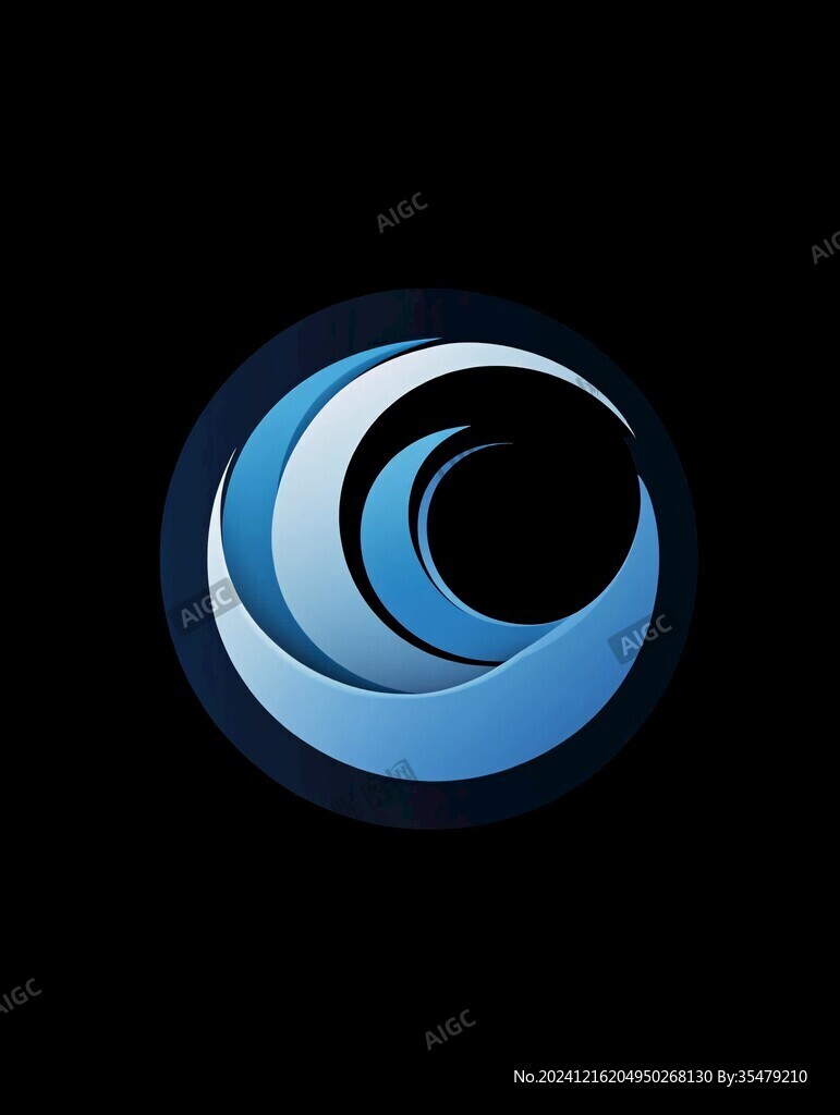 蓝色旋转logo