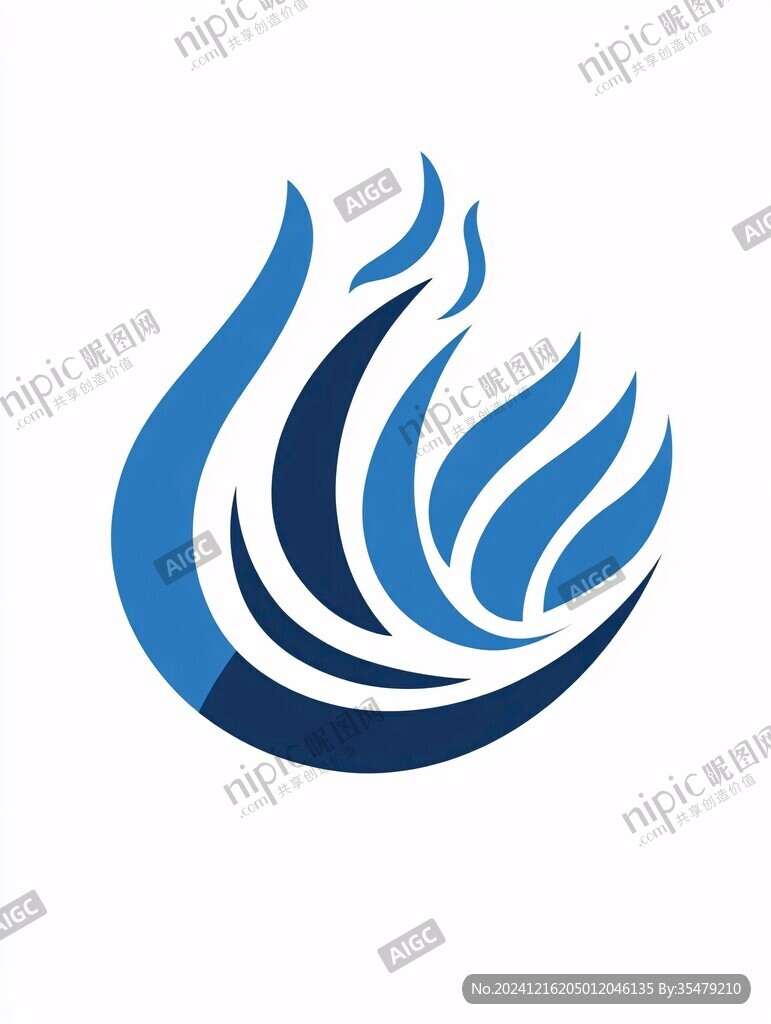 供水标志浪花logo