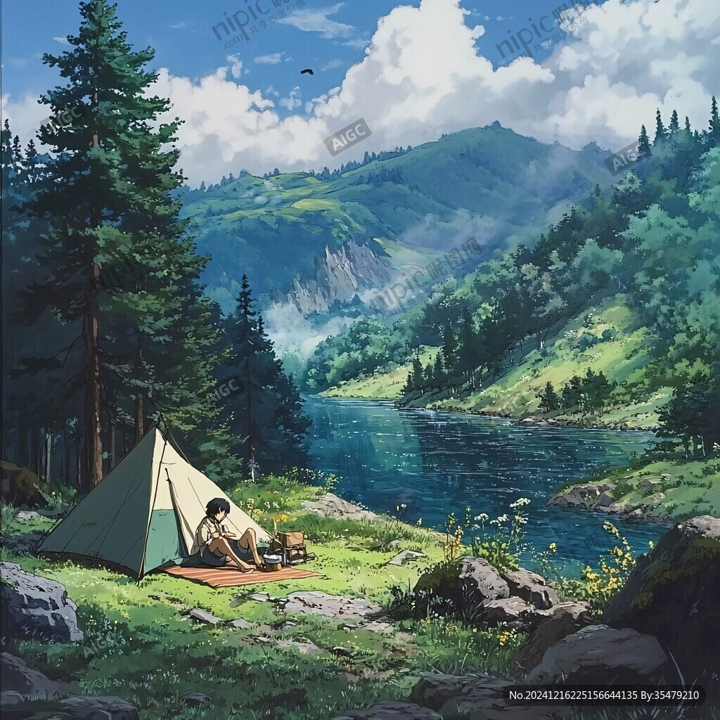 动漫场景插画