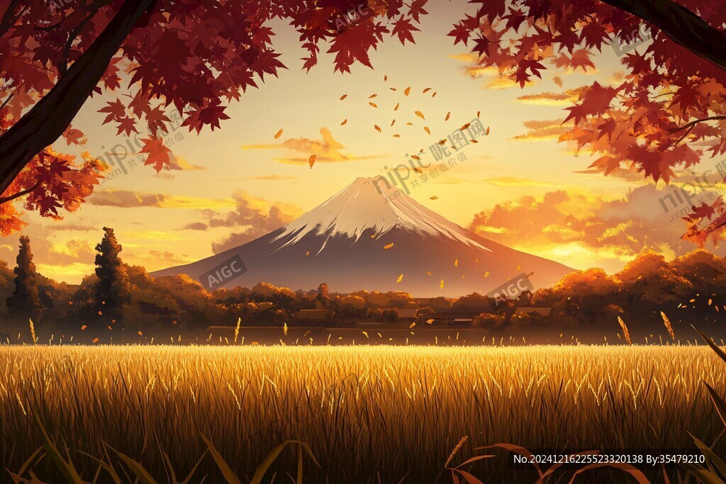 日系风景插画