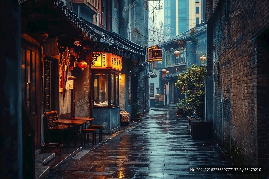 雨后的石库门