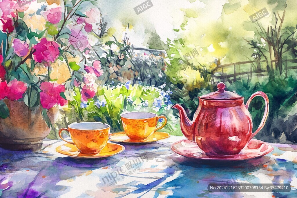 下午茶装饰画