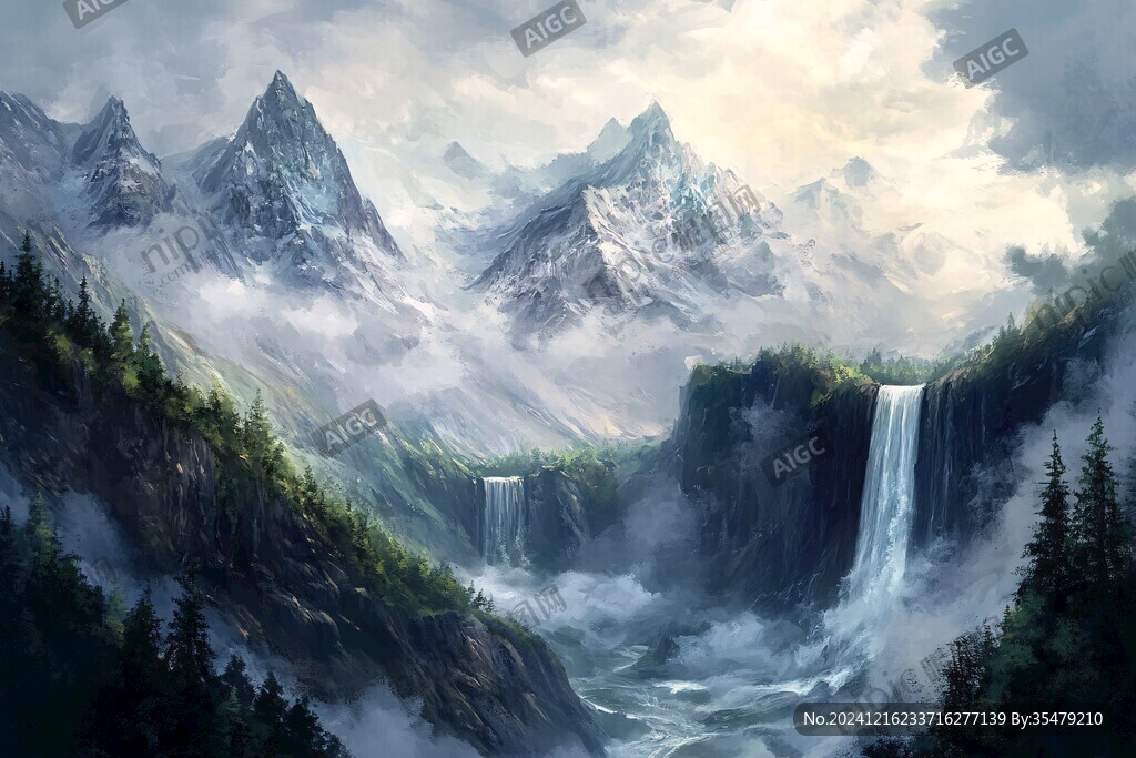 宽屏风景画