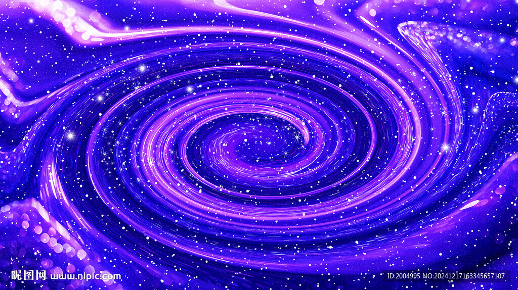 紫色大气旋涡星空背景