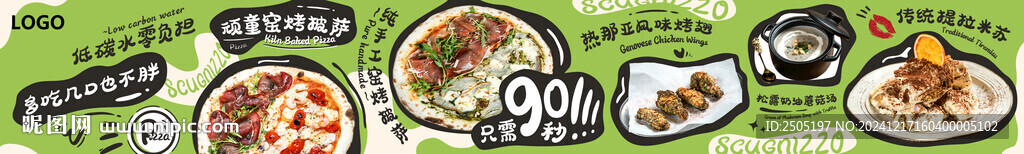 披萨自助餐团购五连图