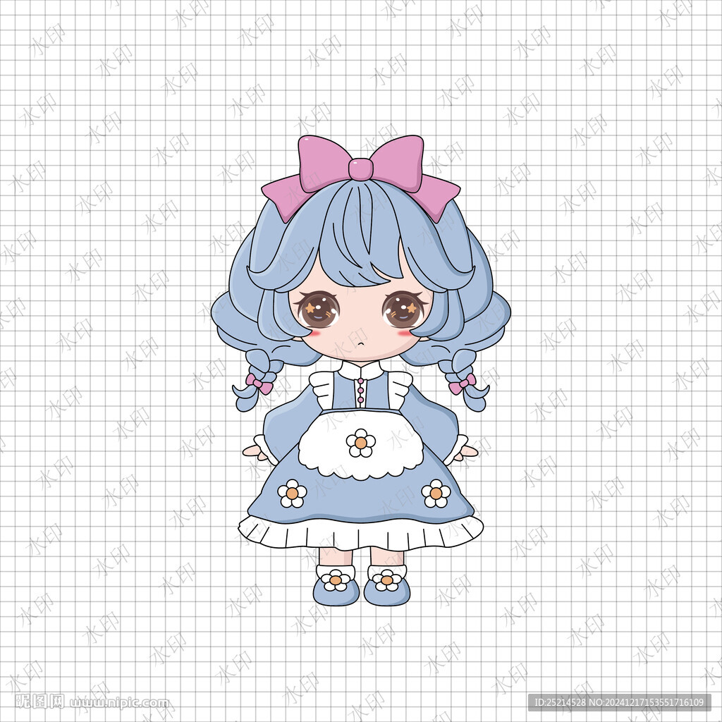 形象女孩插画