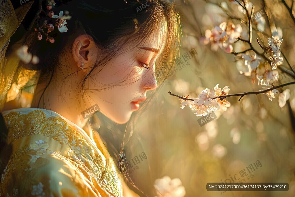 柔美意境美人