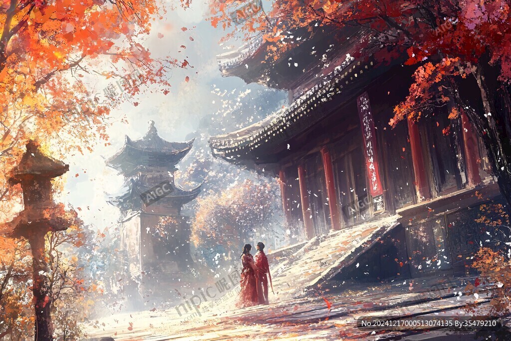 唯美古风场景