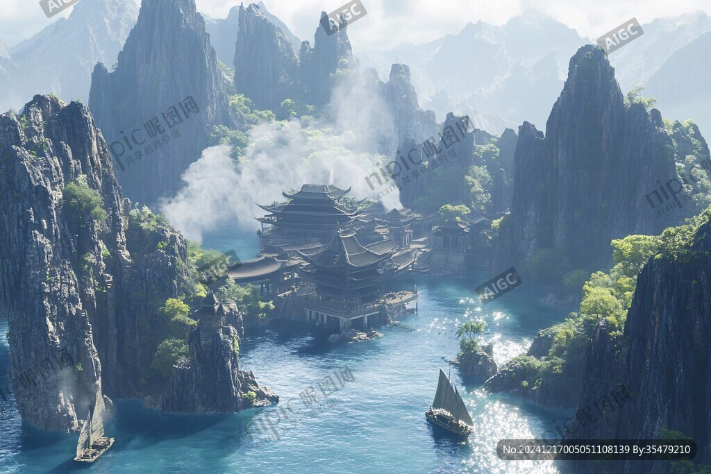 游戏山水场景