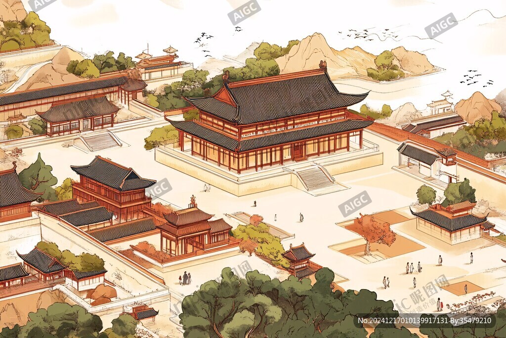 天一阁插画