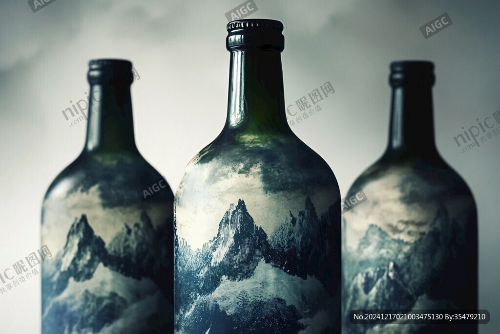 酒瓶画