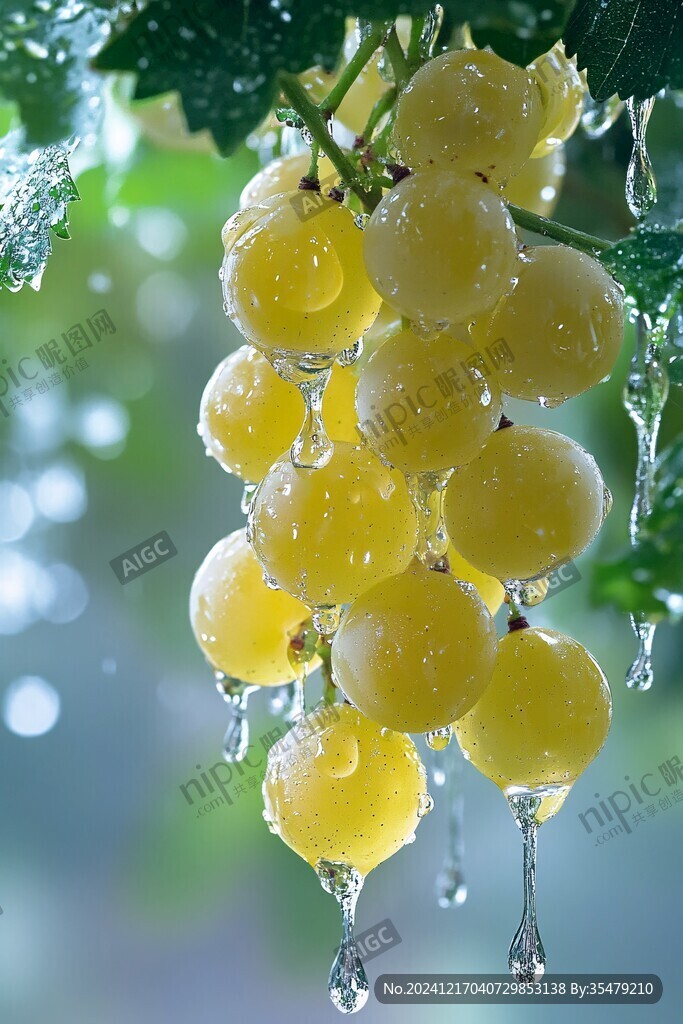 滴水的葡萄