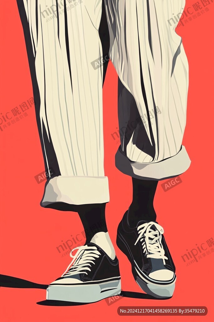 潮牌服装插画