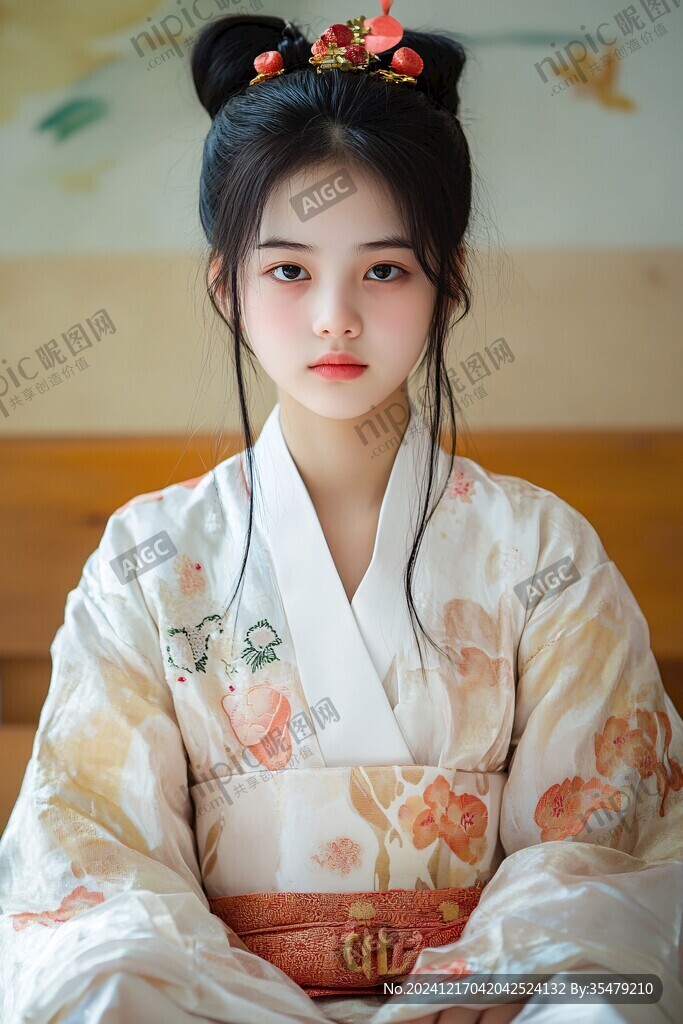 汉族姑娘汉服美女