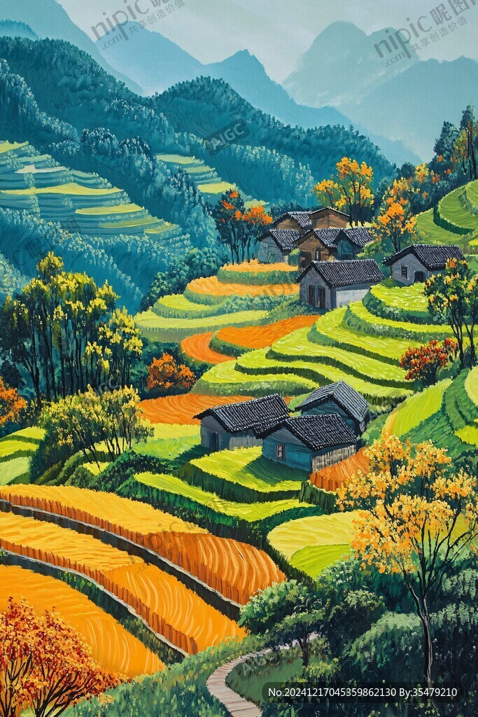 农家风光装饰画