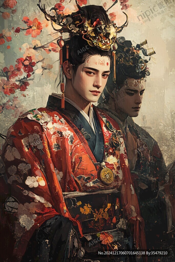 半面妆人物