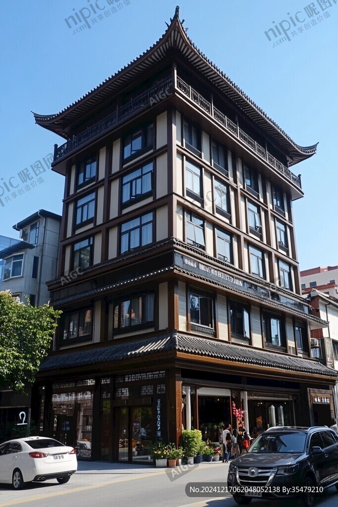 沿街仿古建筑