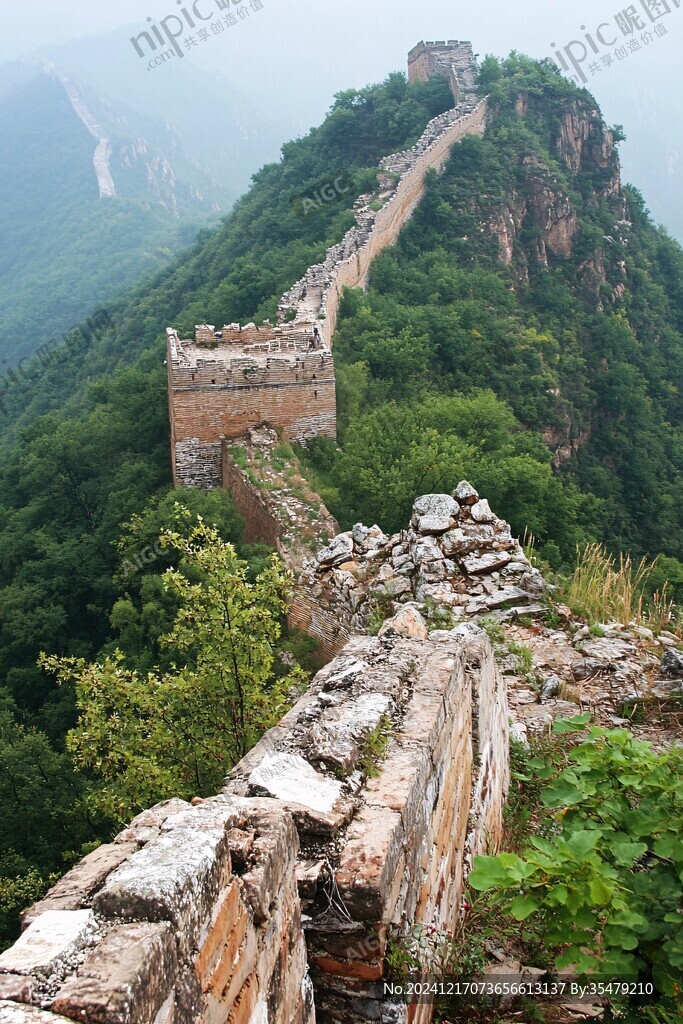 古北口长城风景图