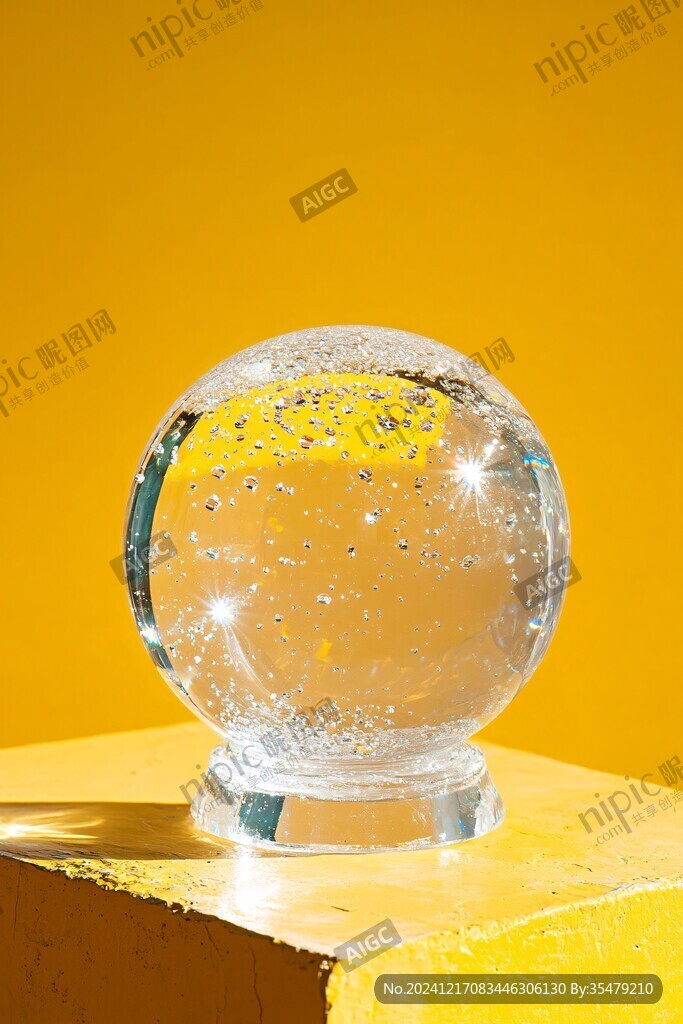 金灿水晶球