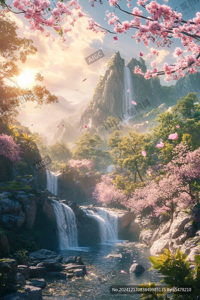 古风场景春暖花开
