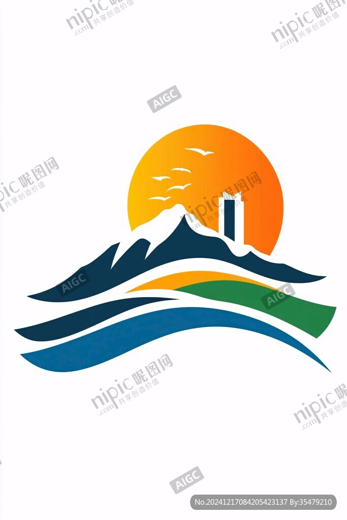 山水太阳户外logo