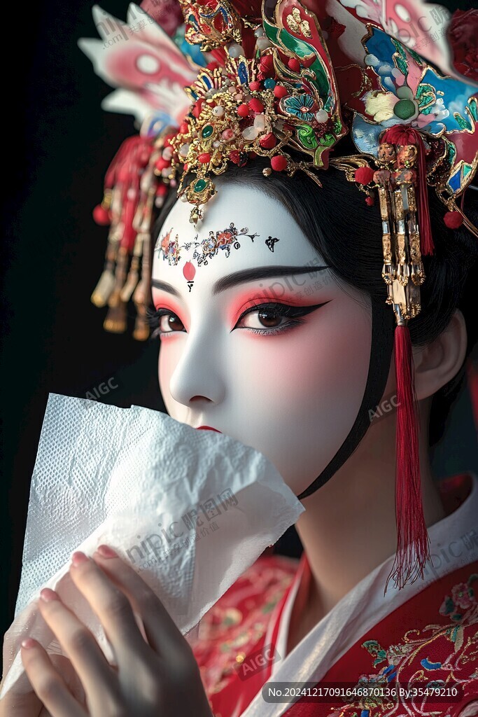 半面妆人物