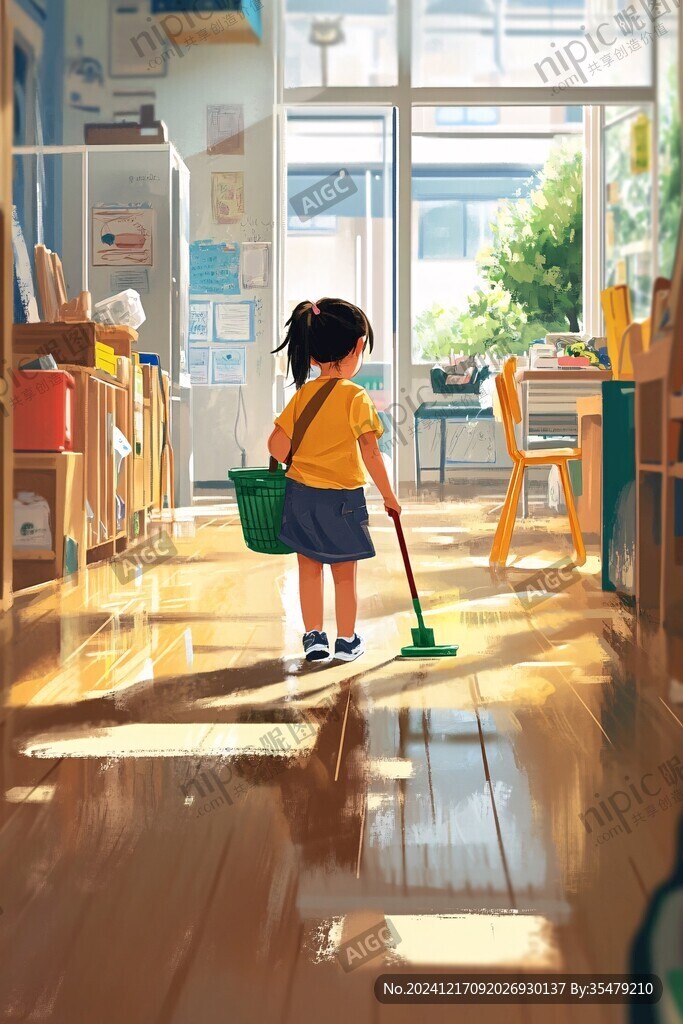 学校大扫除