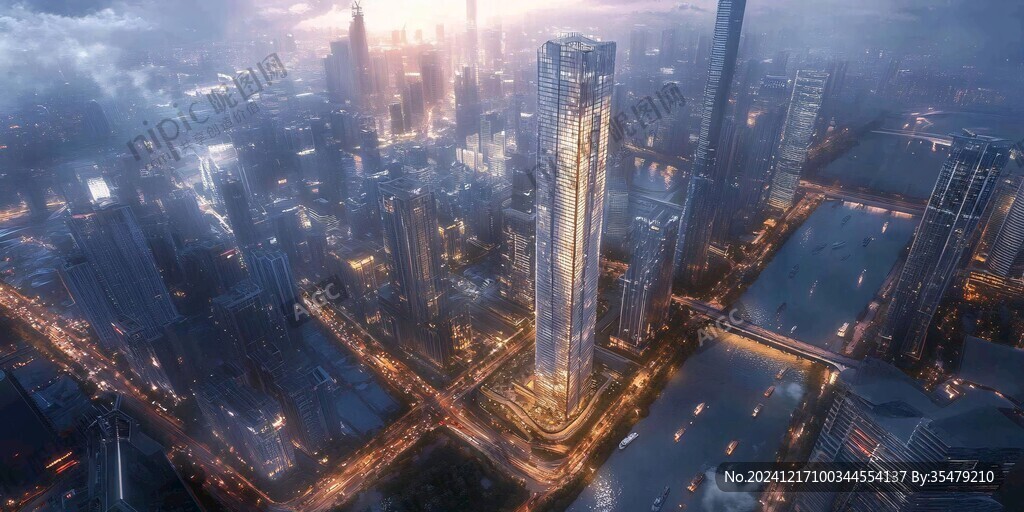 深湾汇云中心素描