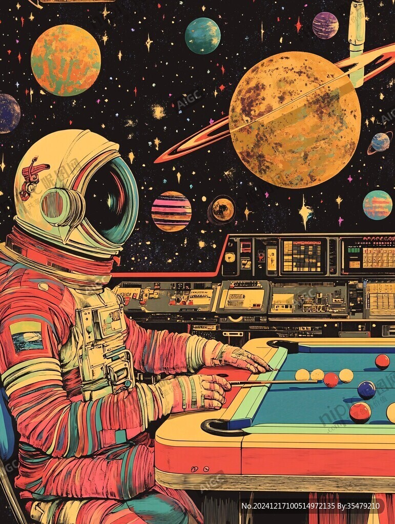 宇航员插画