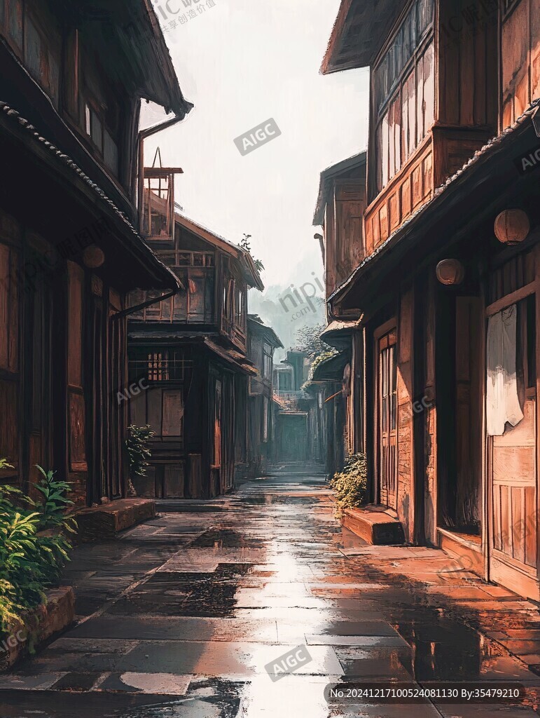 日韩复古街景