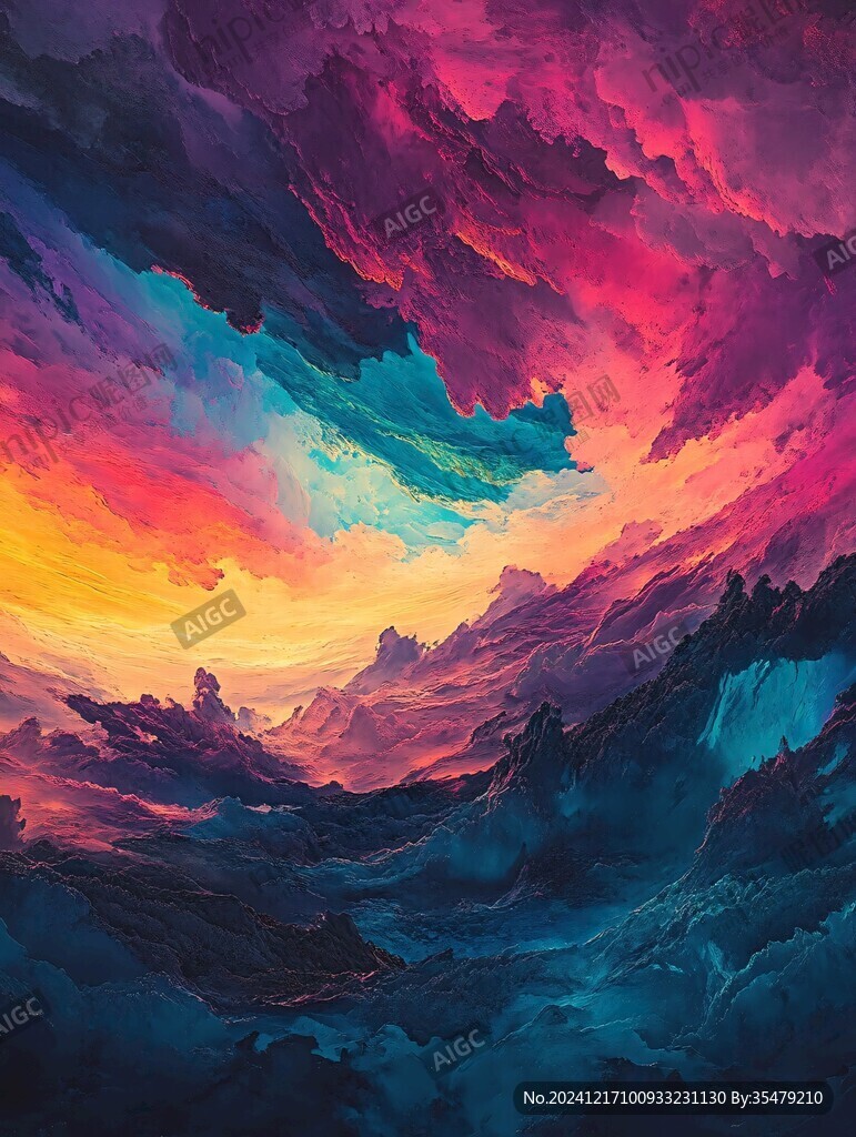幻彩艺术山水风景