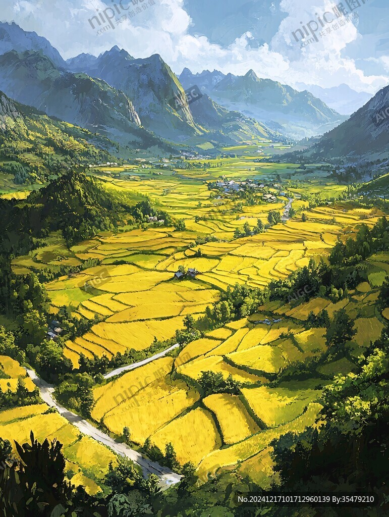风景厚涂