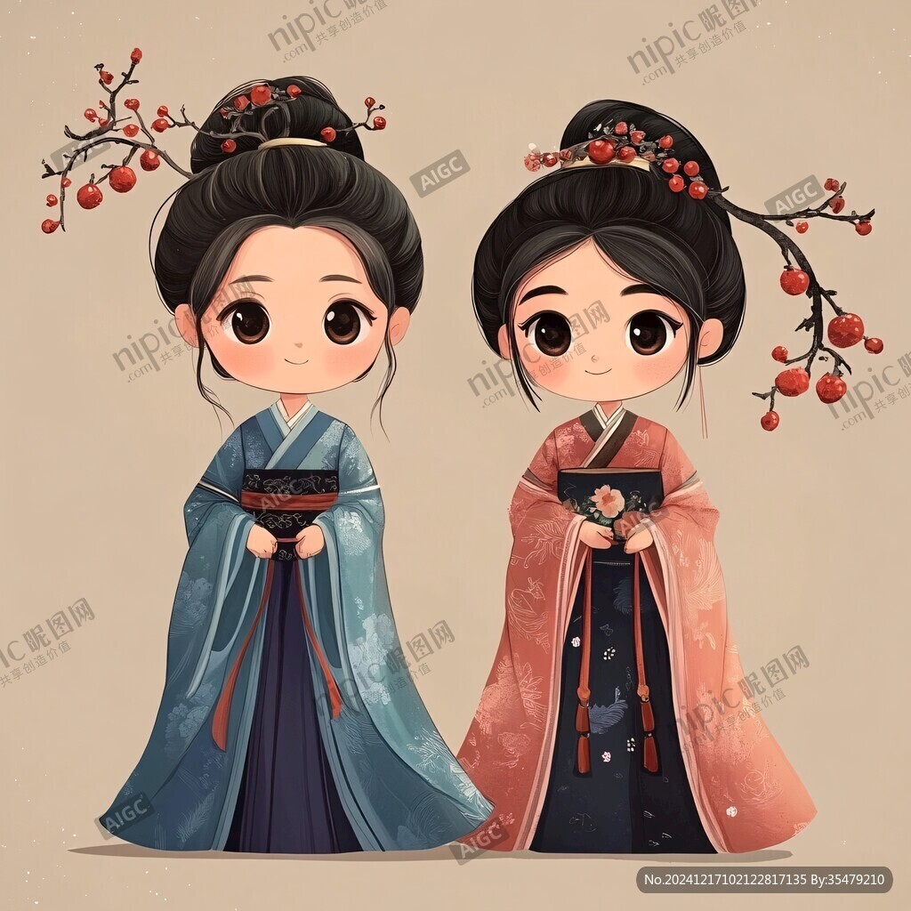 汉服q版