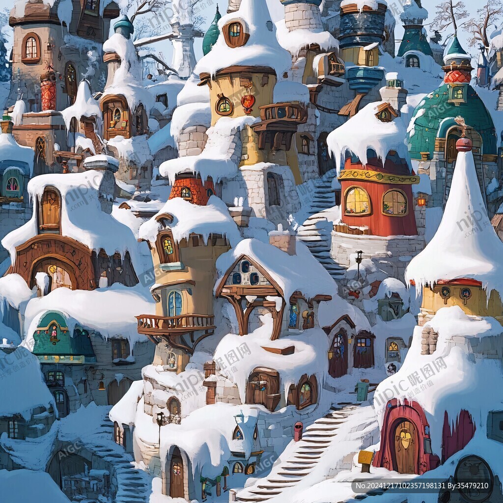 冰雪大世界插画