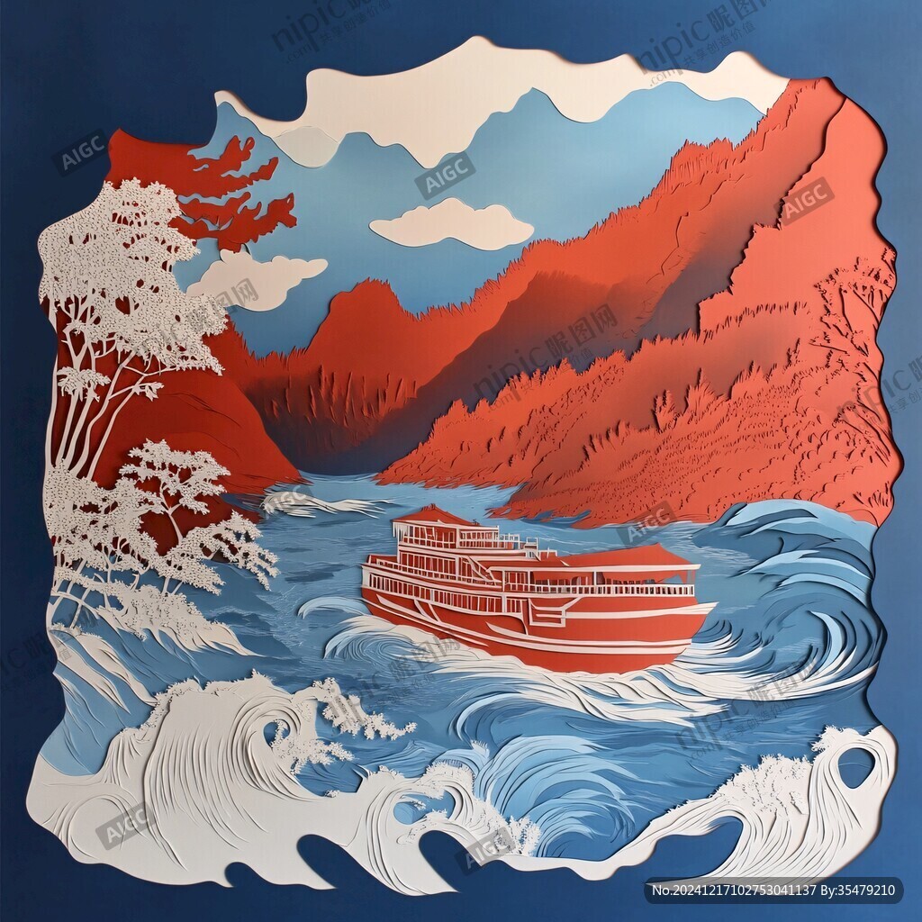 立体剪纸纸雕
