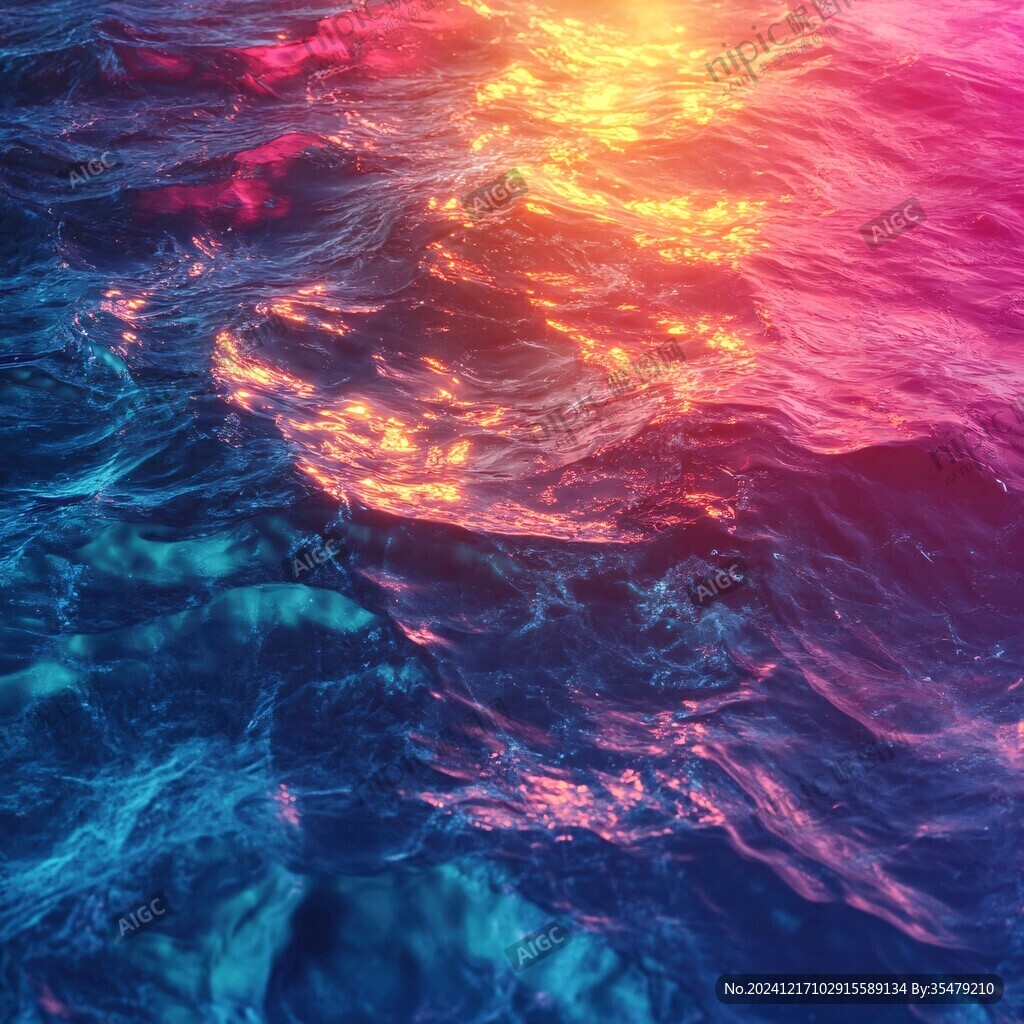 渐变色海水