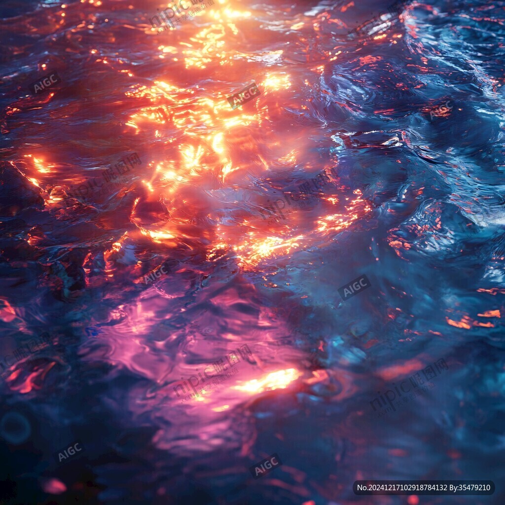 光怪陆离的水面
