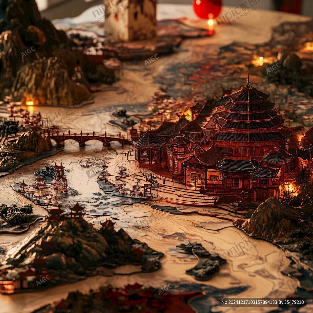 皇家园林微缩模型