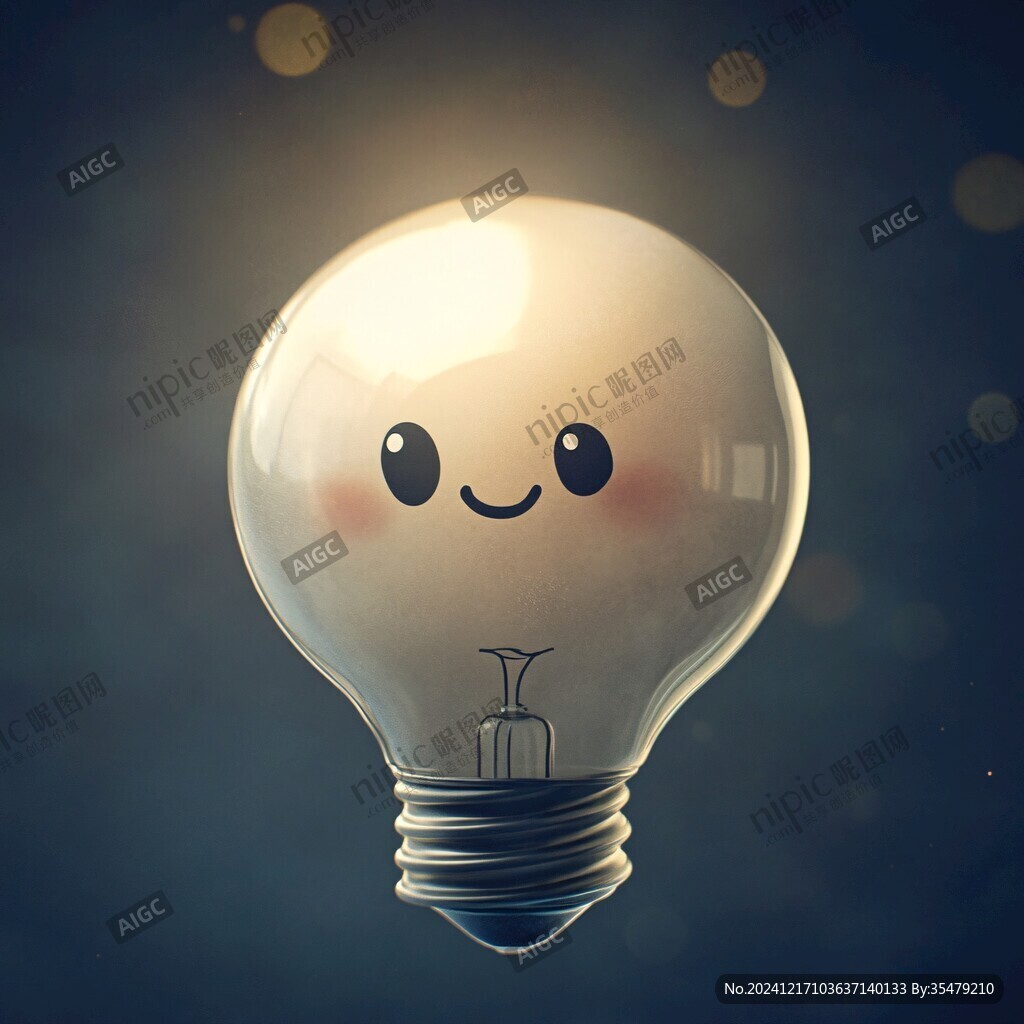 夜晚小灯泡