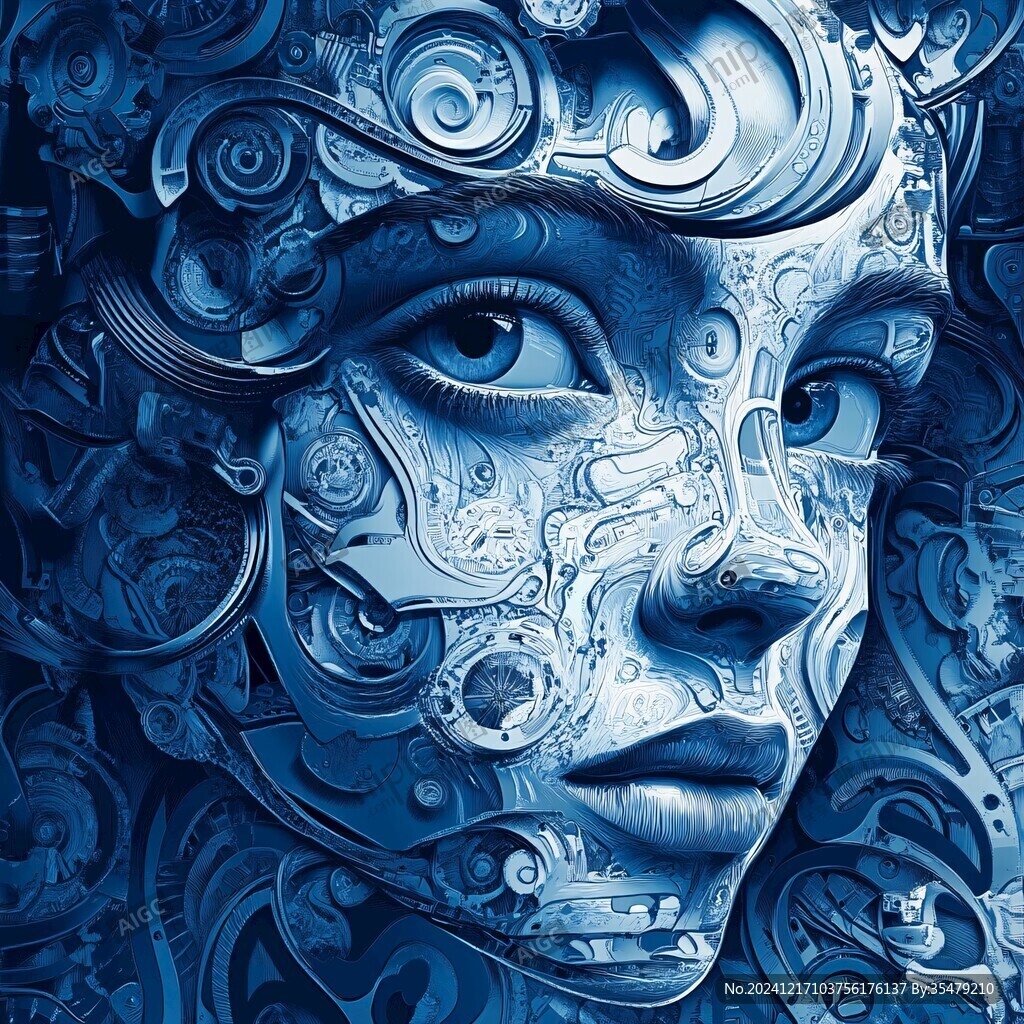 器械人头图案